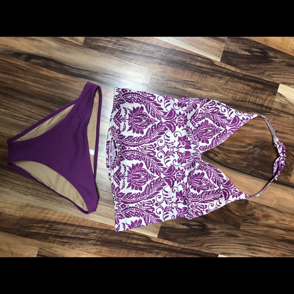 Victoria’s Secret tankini large with med bottom - Picture 4 of 5